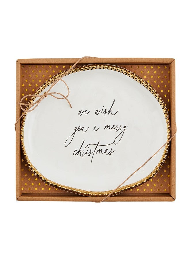 Mud Pie Sentiment Plates, We Wish, 6 1/2" x 10" - Image 1