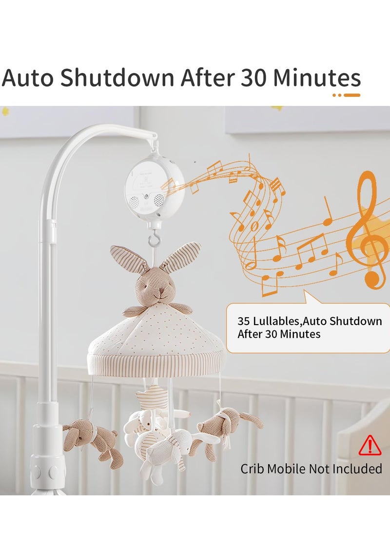 Daytoyz - Crib Mobile Motor, Baby Music Box Spinner with 3 Modes（Spin Only, Music Only, Spin & Music 0-100 Volume Control,35 Lullabies,Portable Sound Machine,Auto-Off 30 Minutes, Battery Operated - Image 1