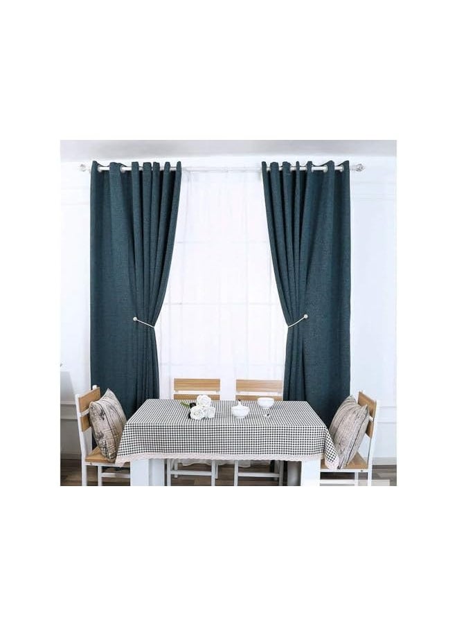 The Bros - 2 Pack Magnetic Curtain Tiebacks, Decorative Curtain Holdbacks for Window Decor (Grey) - Image 1
