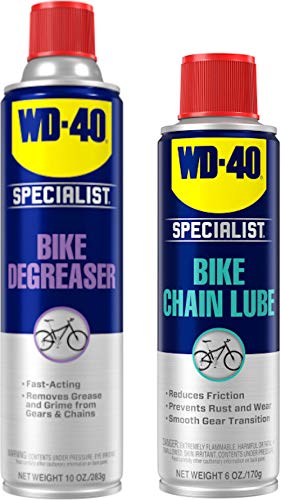 WD-40 زيت تشحيم سلسلة الدراجات لجميع الظروف من WD-40 ومنظف / مزيل شحوم السلسلة - Image 1