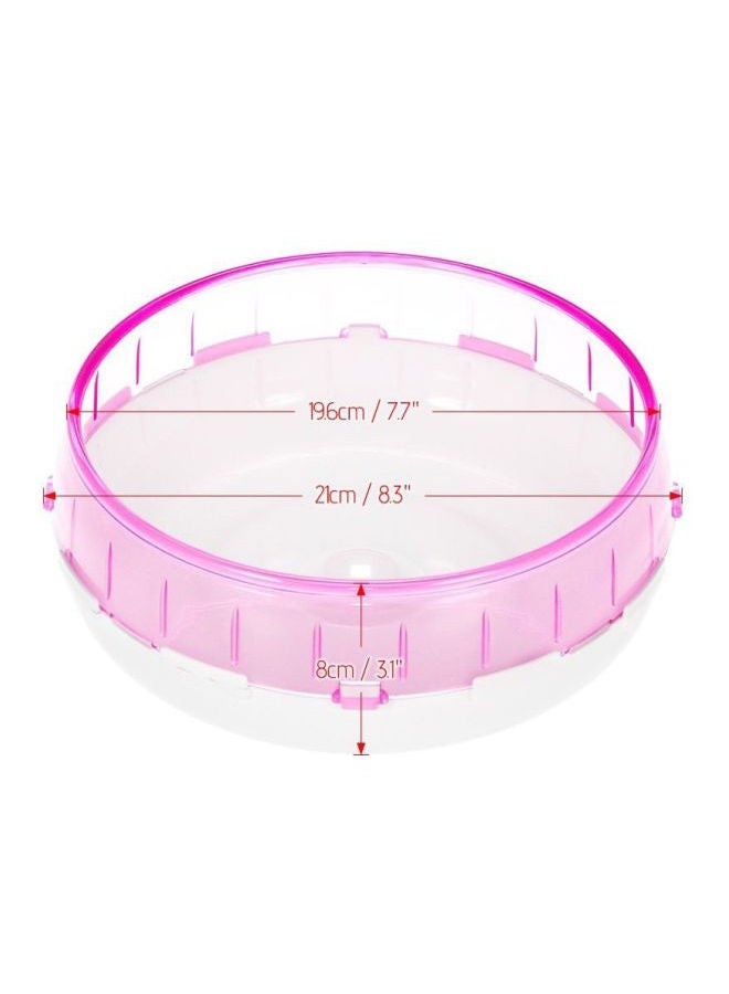 إسكدنيا عجلة تمارين الفئران والجربوع والهامستر والجرذان وردي/أبيض - Image 4