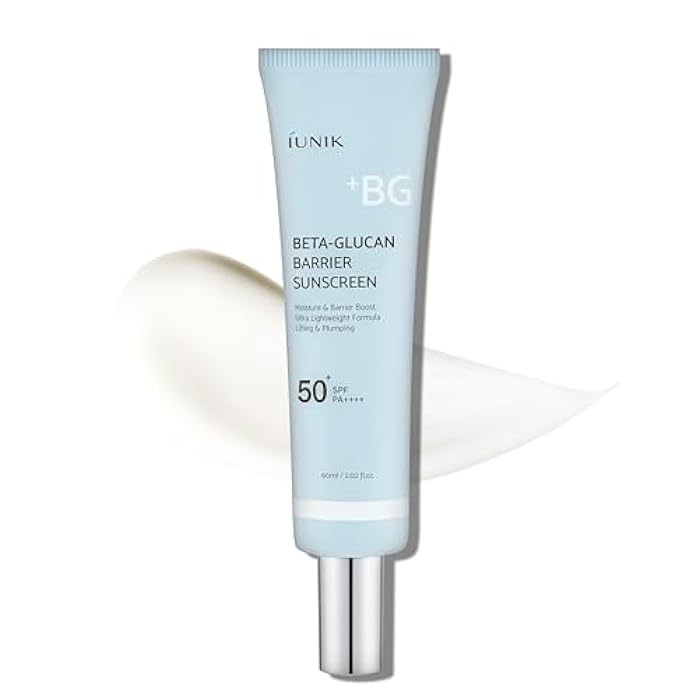 iUNIK كريم واقي شمس يومي مات ومضاد للبقع البيضاء من IUNIK مع حواجز مائية من بيتا-غلوكان SPF 50+ PA++++ نباتي لرفع وترطيب البشرة الجافة والدهنية والحساسة للعناية بالبشرة الكورية - Image 1