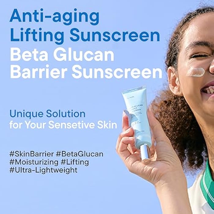 iUNIK كريم واقي شمس يومي مات ومضاد للبقع البيضاء من IUNIK مع حواجز مائية من بيتا-غلوكان SPF 50+ PA++++ نباتي لرفع وترطيب البشرة الجافة والدهنية والحساسة للعناية بالبشرة الكورية - Image 2