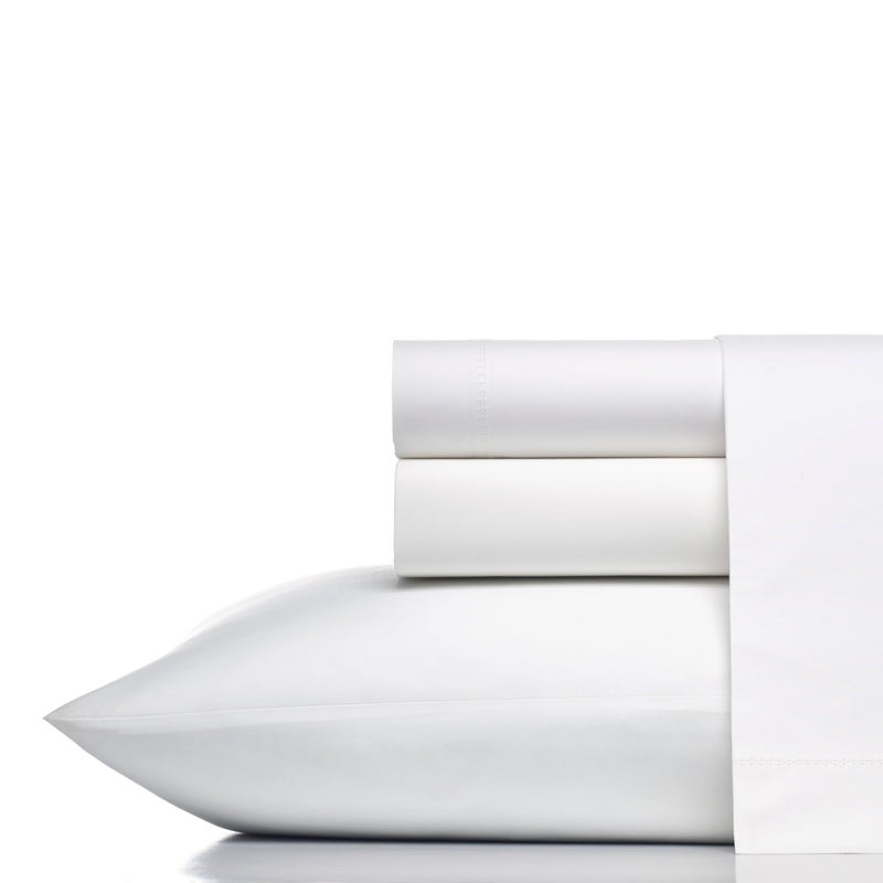 Vera Wang  Queen Sheets Cotton Percale Bedding Set Crisp  Cool Room Essentials White Queen
