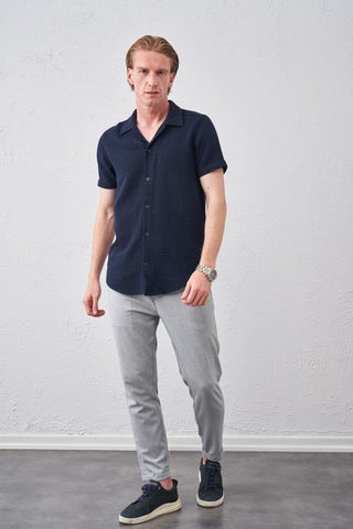 Men's Light Gray Half Elastic Waist Single Pile Double Leg Beta Plain Trousers - pzsku/Z034B8B9648008A7D3405Z/45/_/1731182991/3ab98912-d836-4fe9-800e-33741ef04956