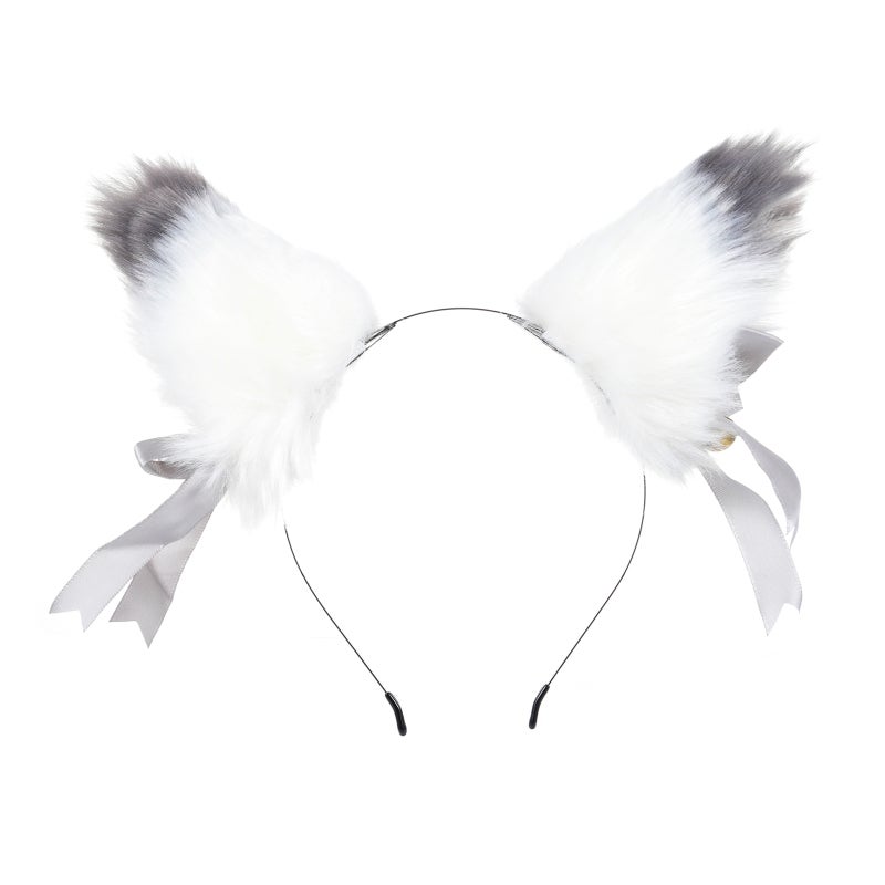 Plush Fox Ear Hair Clip 12cm X 9cm Cute Furry Dual-Wear Style - High-Quality Durable Comfortable Fit Fox Ear Headband for Cosplay, Parties Everyday Wear - Image 1