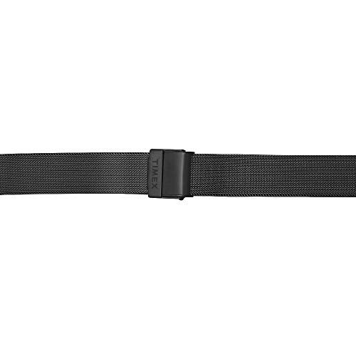 TIMEX Analog Watch for Women with Black Round Dial & Black Stainless Steel Bracelet Band Water Resistant Women's Wrist Watches - TW000W114 - Image 3
