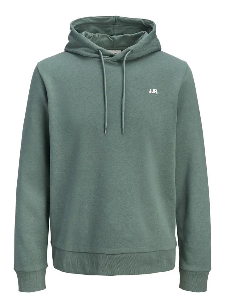 ج ج ريبل هودي بقصة عادية مزين بالشعار