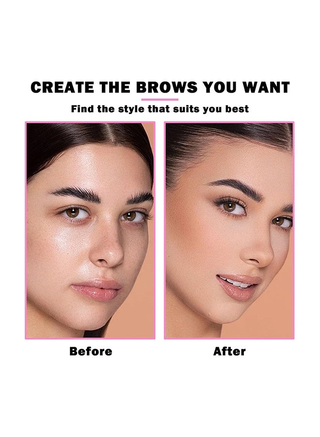 24-Piece Eyebrow Shaping Stencils, A pair of eyebrow trimmers is attached，Reusable Eyebrow Template, Eyebrow Grooming Stencil Kit for DIY Tools Eyebrows Shaping - Image 3