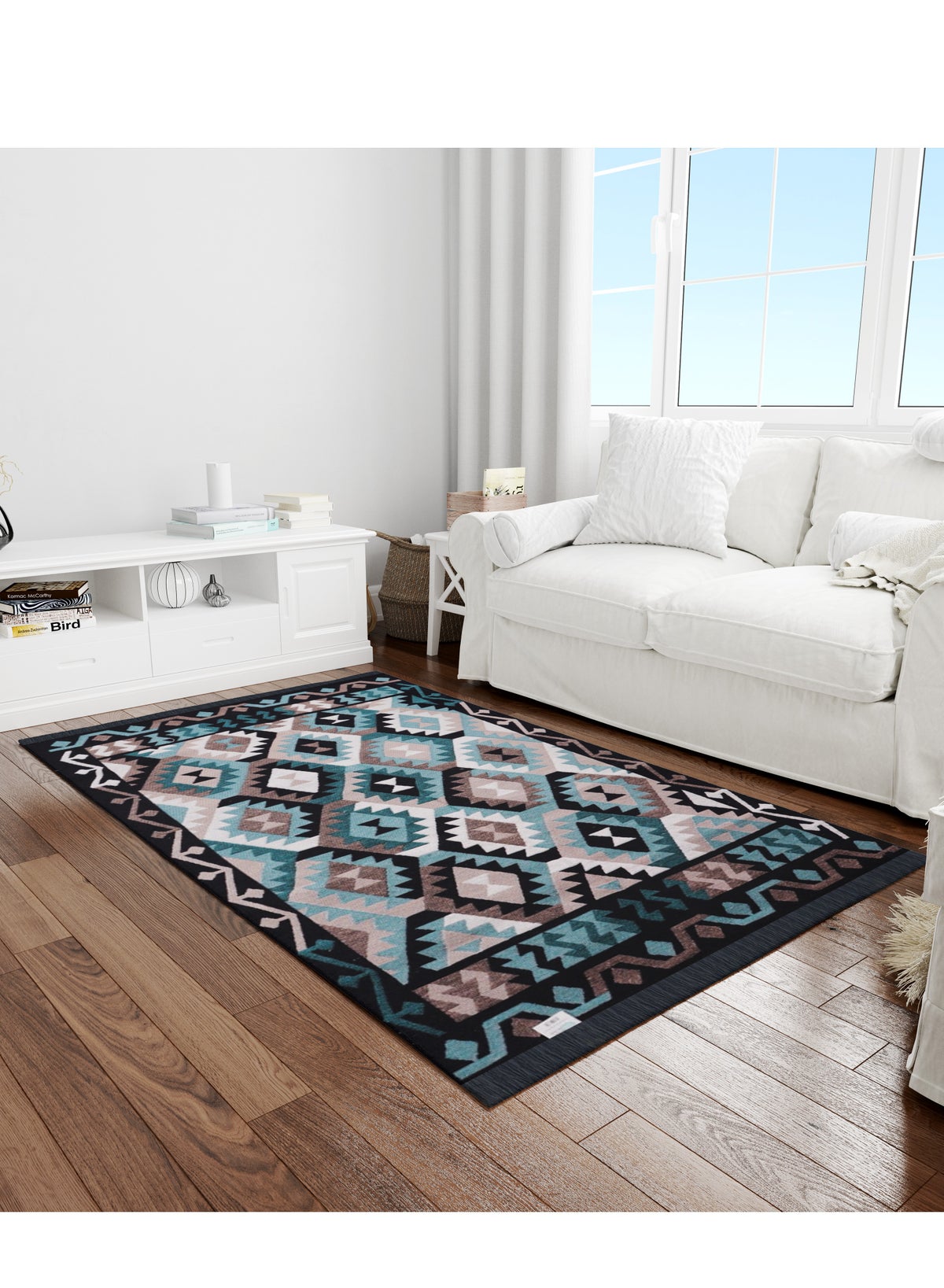 BiggHome Reversible Double-Sided Area Rug 80x150cm, Made in Turkey ...