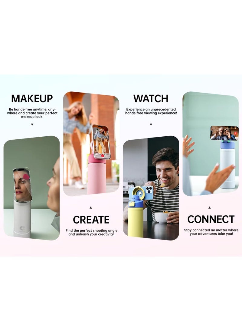 FjBottle Insulated Magnetic Water Bottle - Reusable Stainless Steel Bottle with MagSafe Compatible Phone Holder - Keeps Cold for 24 Hours - Perfect for Gym, Sports, and Travel - Black 32oz - Image 2