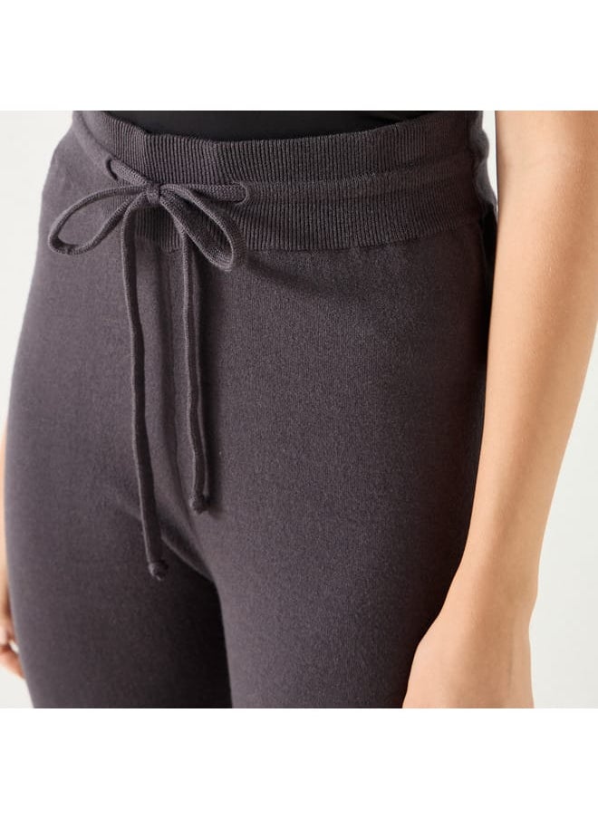 Iconic Iconic Solid Leggings with Drawstring Closure  - Image 4