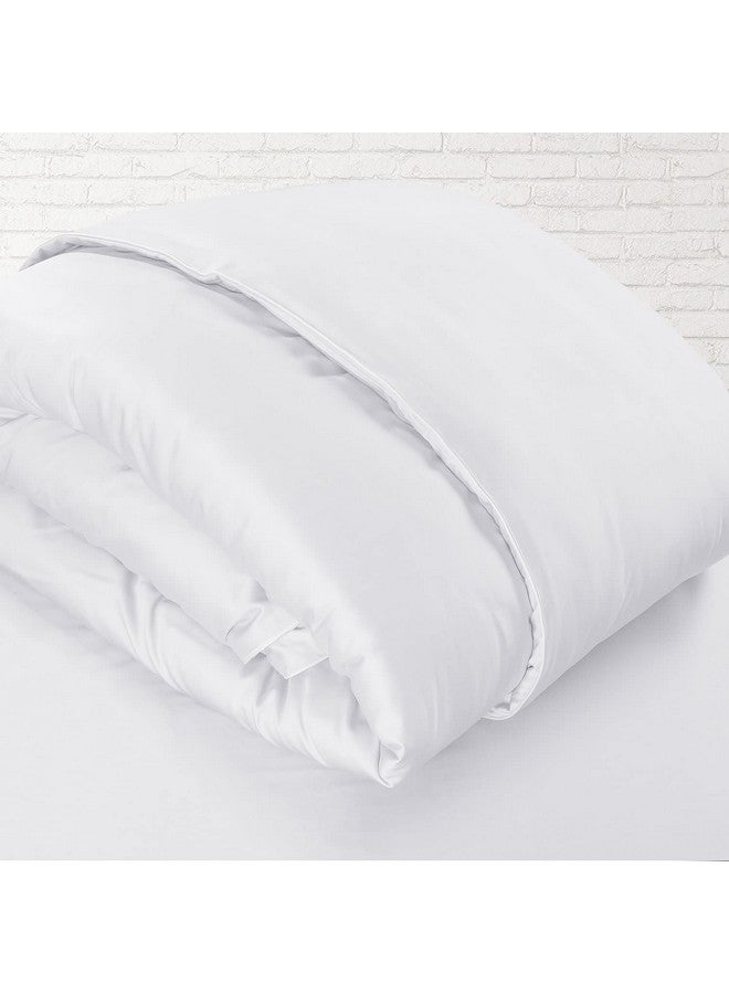 Spread Spain® Italian Cotton 500 Thread Count Single Bed Size Duvet/Quilt Cover, Soft, Breathable and Closure Zipper Duvet Cover (60" x 90" Inch, White) - Image 1