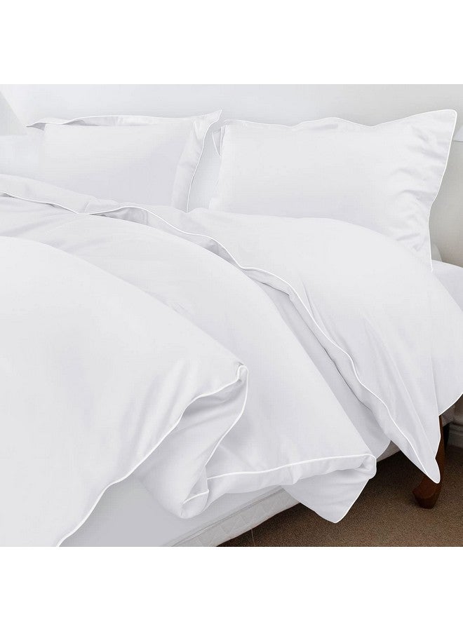 Spread Spain® Italian Cotton 500 Thread Count Single Bed Size Duvet/Quilt Cover, Soft, Breathable and Closure Zipper Duvet Cover (60" x 90" Inch, White) - Image 4