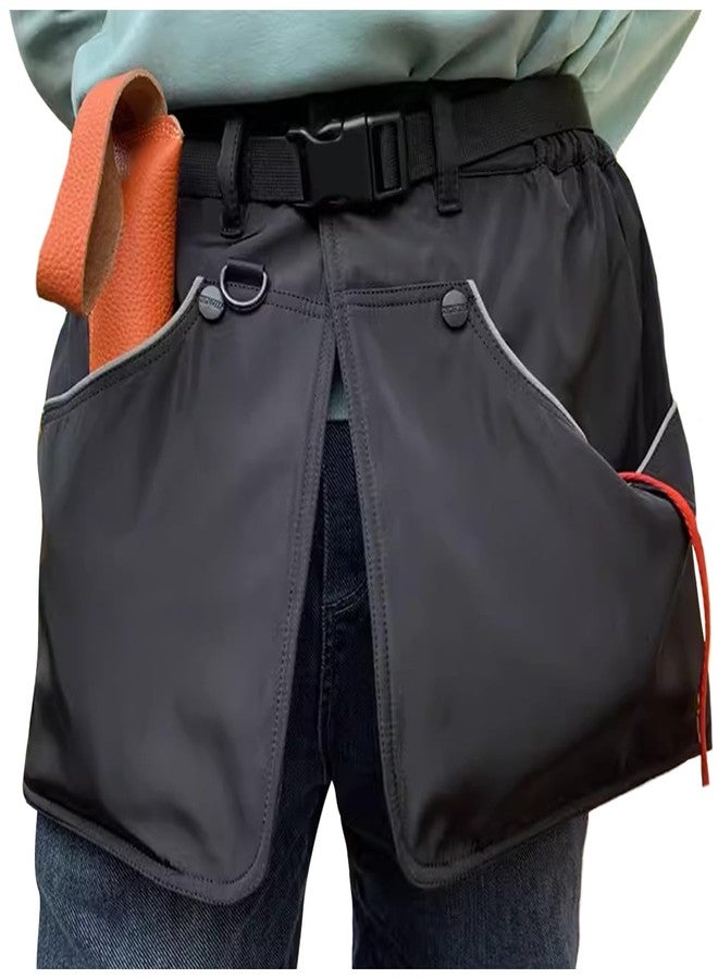 EHERDM Dog Trainer Apron with Multi Pockets and Waist Strap Adjustable Dog Training Pant Waterproof Dog Training Shorts Dog Handler Clothing for Outdoor Training Activities Black L - Image 1