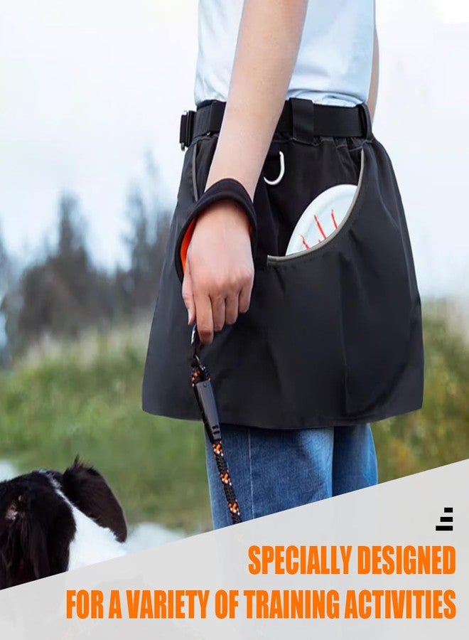 EHERDM Dog Trainer Apron with Multi Pockets and Waist Strap Adjustable Dog Training Pant Waterproof Dog Training Shorts Dog Handler Clothing for Outdoor Training Activities Black L - Image 2
