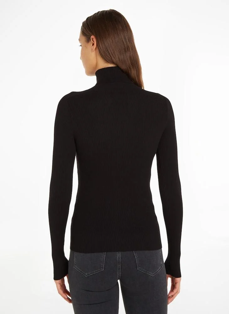 كالفن كلاين جينز Turtle Neck Knitted Sweater