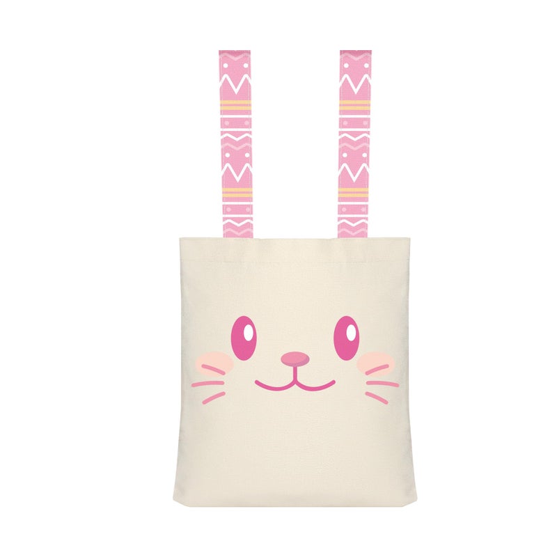 Party to Be Easter Canvas Bags for Kids Easter Bunny Bags for Girls Boys - Image 1