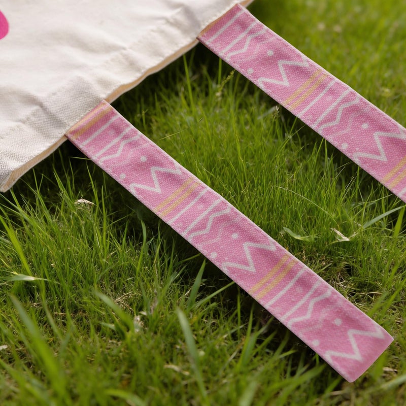 Party to Be Easter Canvas Bags for Kids Easter Bunny Bags for Girls Boys - Image 5