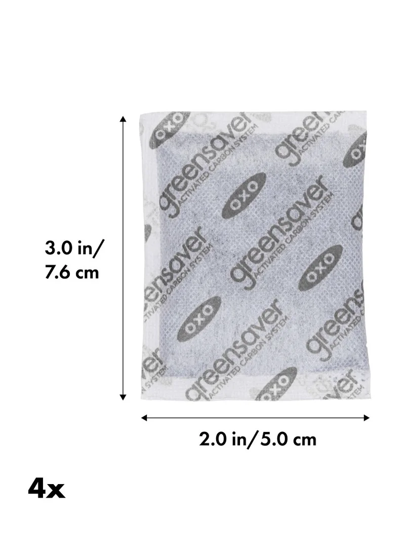 أوكسو OXO GG GREENSAVER CARBON FILTER REFILLS - 4 PACK أبيض 3x0.3x2بوصة