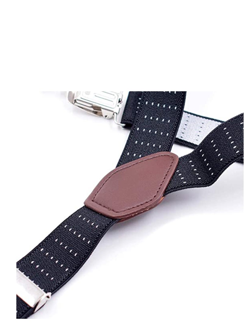 SYOSI Mens Shirt Stays Military Adjustable Elastic Garter Straps Sock Non-slip Locking Clamps Long-Lasting Shirt Stays Signature Shirt Stays Shirts Holder for Men - Image 2