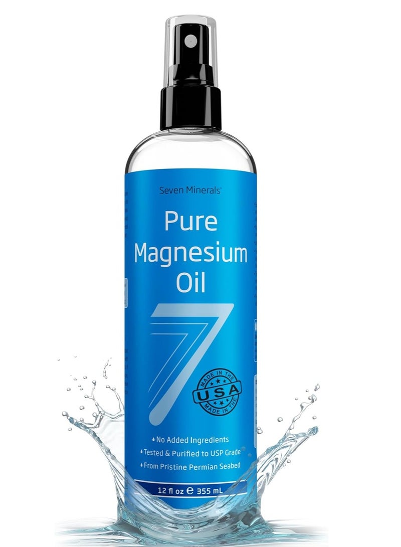 Seven Minerals Pure Magnesium Oil Spray 12 Fl Oz - Image 1