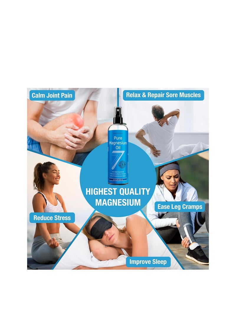 Seven Minerals Pure Magnesium Oil Spray 12 Fl Oz - Image 2