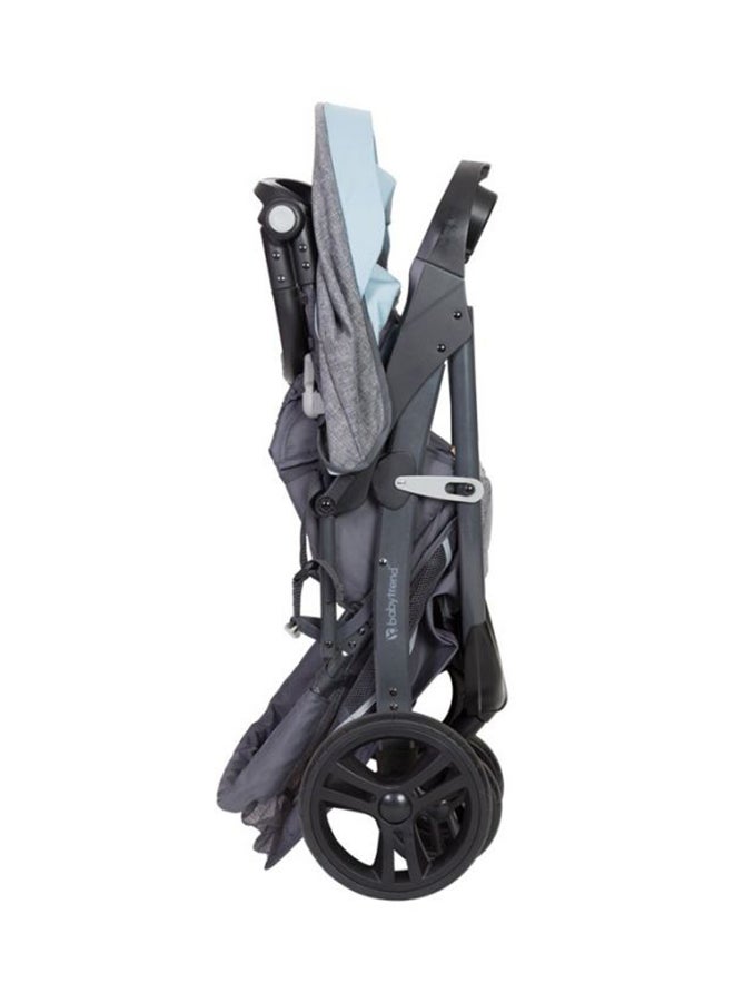 babytrend Skyline 35 Stroller With Car Seat - Starlight Blue/Grey - Image 5