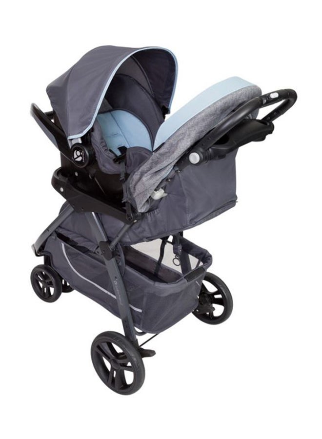 babytrend Skyline 35 Stroller With Car Seat - Starlight Blue/Grey - Image 2