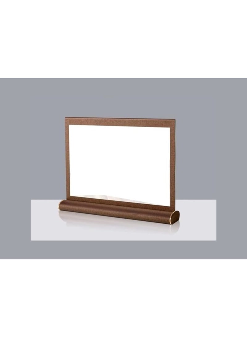 Kalon A5  Leather Table sign holder Brown Display Stand {PACK OF 5 Pcs }  210 x 148mm for Menus,resturent Notices, Name Cards, and Promotions - Image 3