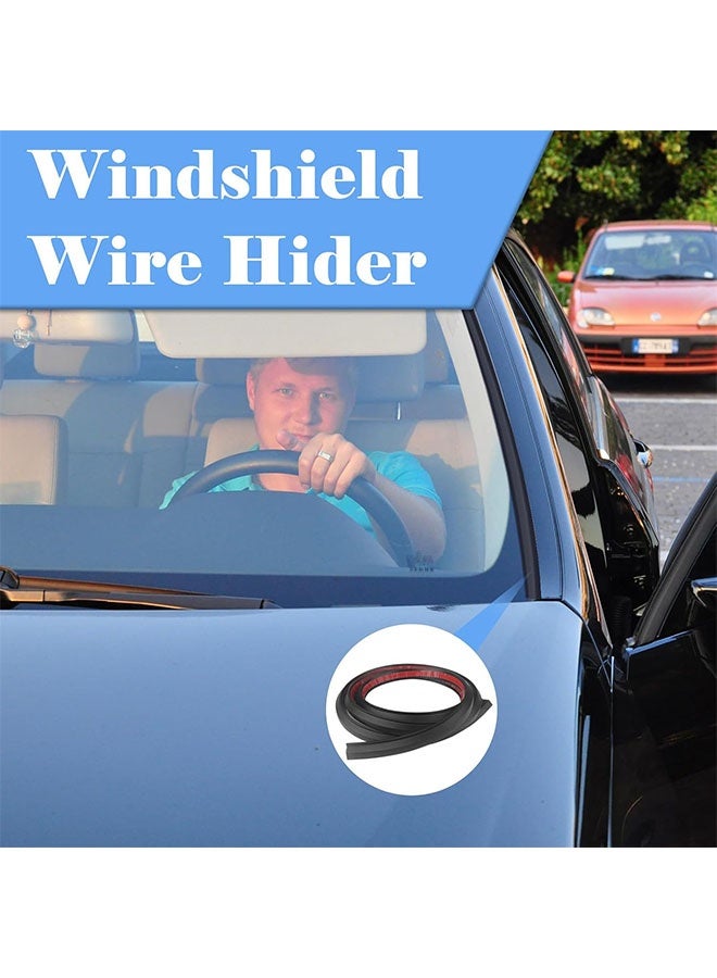 1 PC Car Cable Wire Hider 6.56 Ft Car Windshield Wire Hider Concealed Wire Cover for Car Wires Hide Roof Rack Light Bar - Universal - Image 2