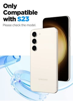Spigen GLAStR EZ مناسب لواقي الشاشة الزجاجي المقوى لهاتف Samsung Galaxy S23 [عبوة من قطعتين] مع صينية سهلة التركيب  - Image 2