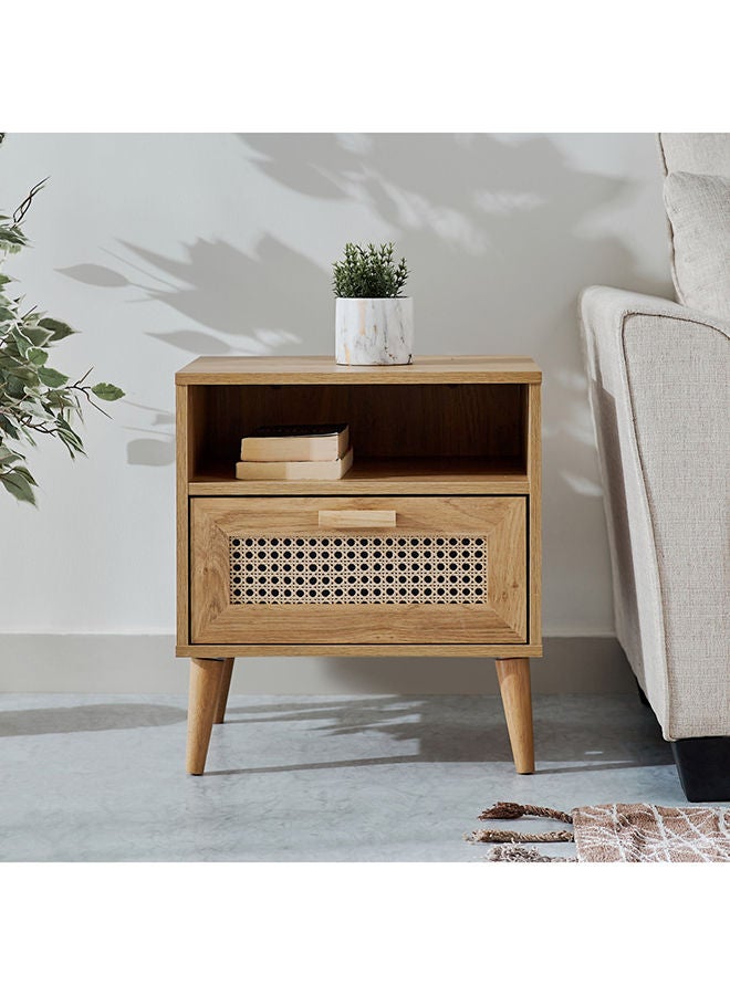 Home Box طاولة نهاية من الروطان نوردية 40x50x55 سم - Image 1