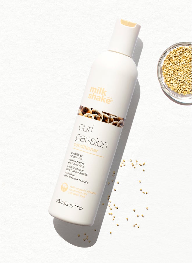 Milk Shake Curl Passion Conditioner with Organic Pracaxi & Babassu Oils – Paraben-Free Conditioner for Curly Hair – Hydrating, Anti-Frizz, Softening & Defining Formula with Quinoa & Milk Proteins for Bouncy, Long-Lasting Curls, 300ml - Image 2