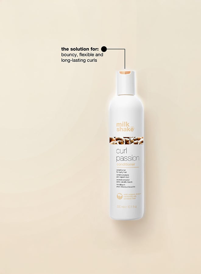 Milk Shake Curl Passion Conditioner with Organic Pracaxi & Babassu Oils – Paraben-Free Conditioner for Curly Hair – Hydrating, Anti-Frizz, Softening & Defining Formula with Quinoa & Milk Proteins for Bouncy, Long-Lasting Curls, 300ml - Image 2