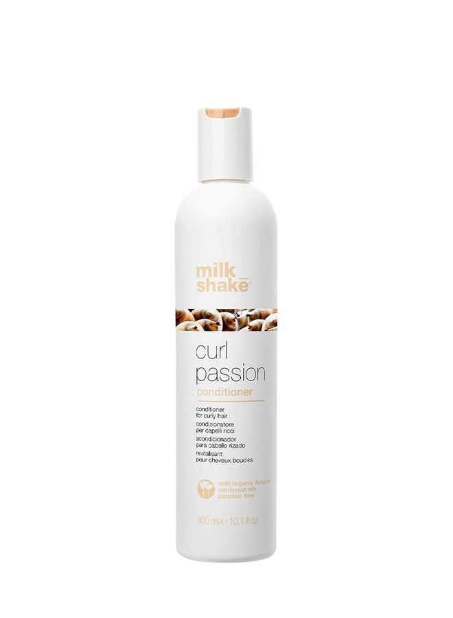 Milk Shake Curl Passion Conditioner with Organic Pracaxi & Babassu Oils – Paraben-Free Conditioner for Curly Hair – Hydrating, Anti-Frizz, Softening & Defining Formula with Quinoa & Milk Proteins for Bouncy, Long-Lasting Curls, 300ml - Image 1