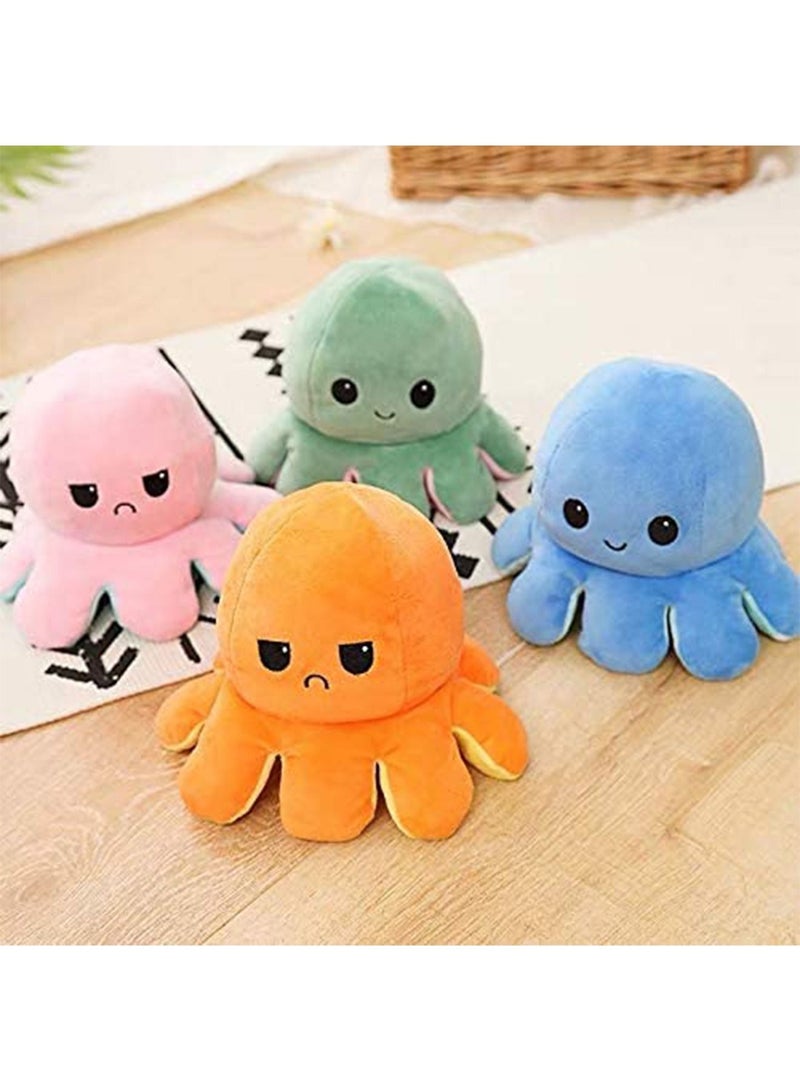 GT-Wheel Cute Doublesided Octopus Flip Plushie Reversible Plush Stuffed Animals Doll Creative Toy  - Image 4