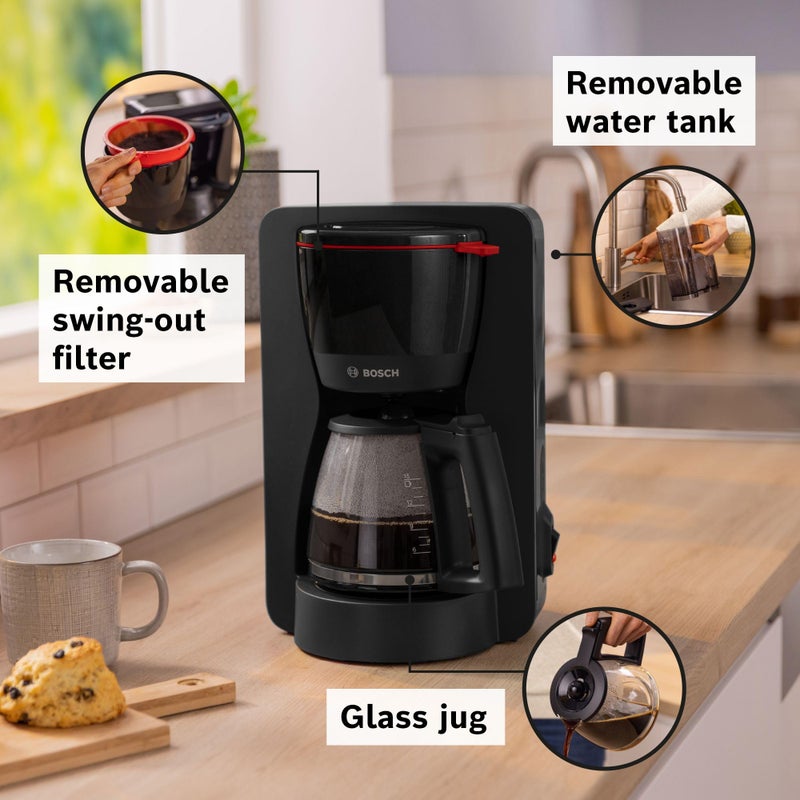 بوش Bosch MyMoment Filter Coffee Machine, TKA2M113GB, Black - Image 3