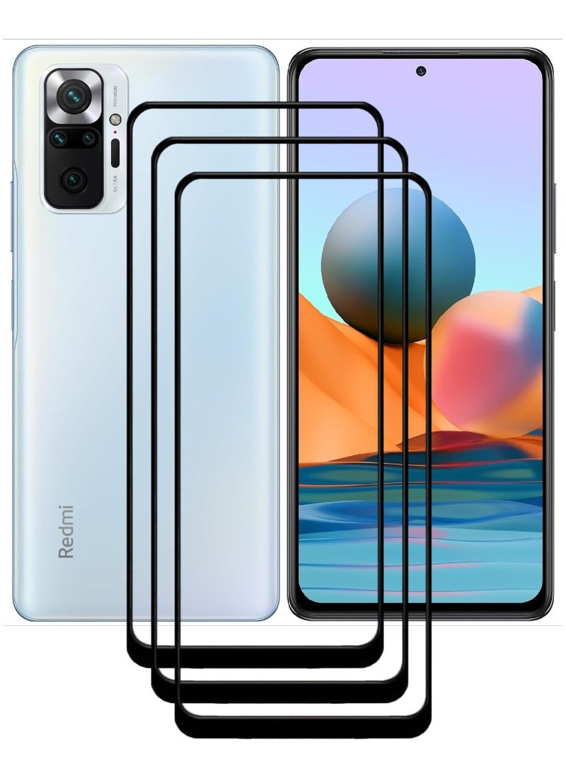 ACLIX 3 Pieces Antistatic ESD Dustproof Premium Quality High Definition Tempered Glass Screen Protector Designed For Xiaomi Redmi Note 10 Pro - Image 1