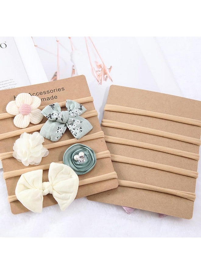 ANZAILALA Baby Hair Band 5 Pcs Hairband For Baby Girl Flower Hairband For New Born Baby Girl 0-6 Months, Multicolor - Image 4