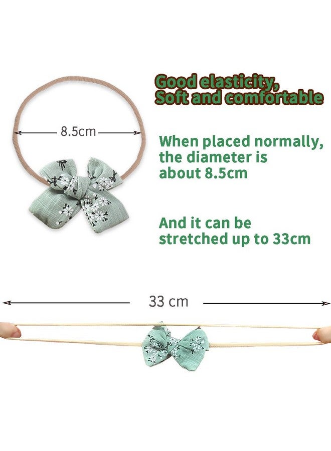 ANZAILALA Baby Hair Band 5 Pcs Hairband For Baby Girl Flower Hairband For New Born Baby Girl 0-6 Months, Multicolor - Image 3