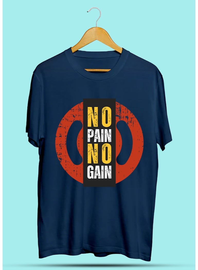 SHOP NEW ARRIVALS No Pain No Gain T-Shirt - Motivational Quote Graphic Tee for Men Women Inspirational Success Mindset Gift Unisex Comfortable Cotton - Image 1