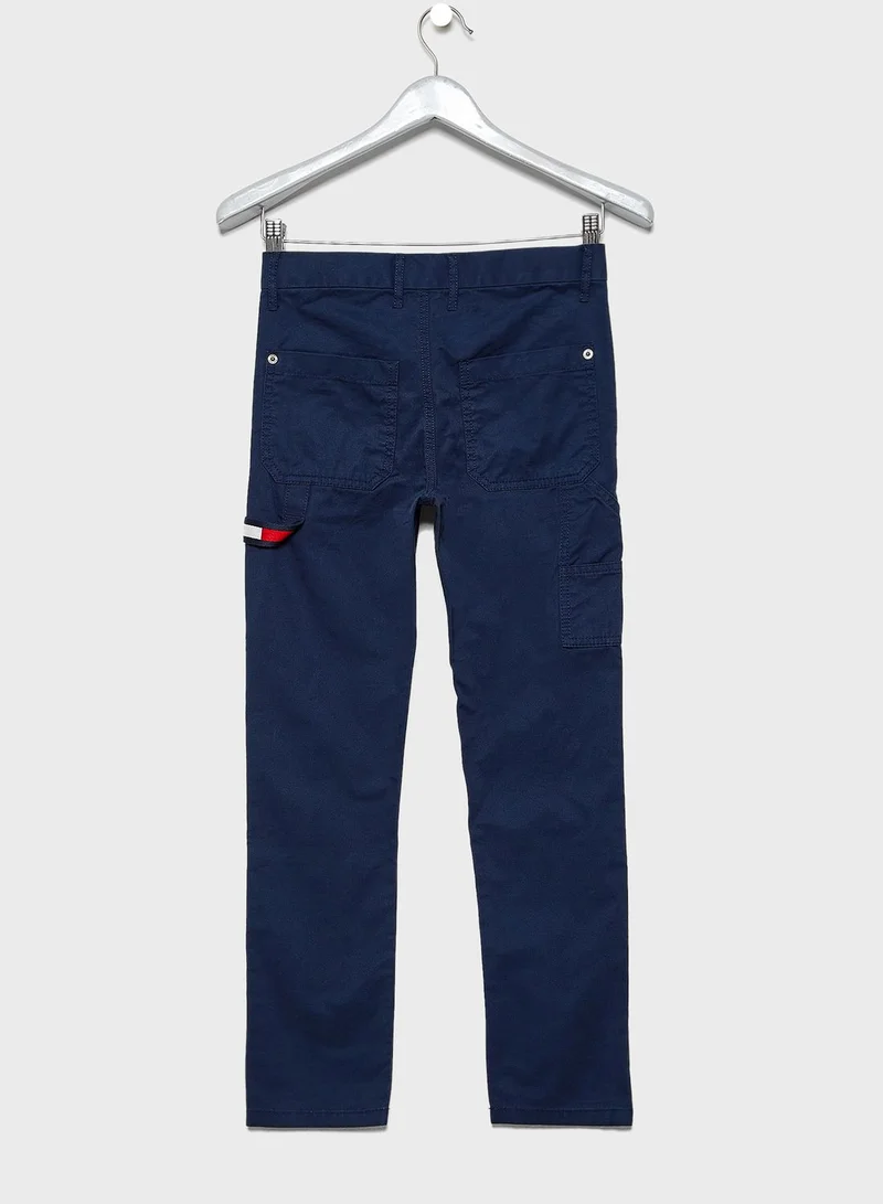 TOMMY HILFIGER Flag Embroidered Pants