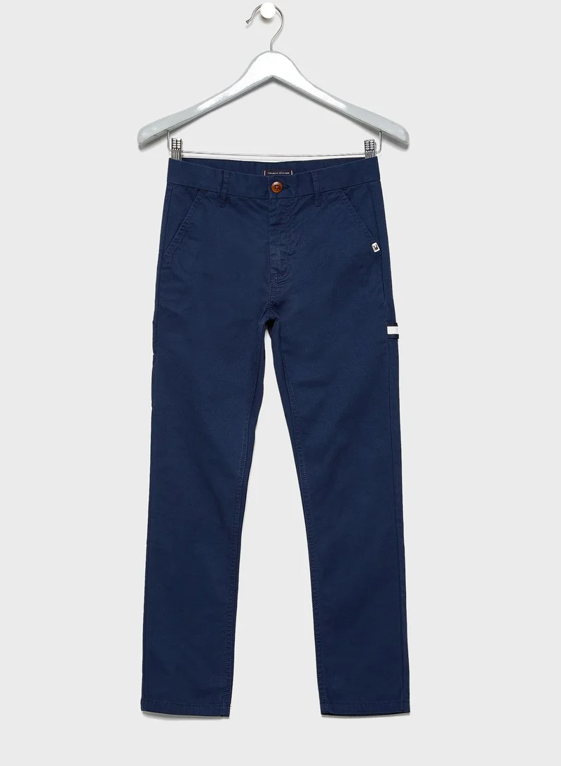 TOMMY HILFIGER Flag Embroidered Pants