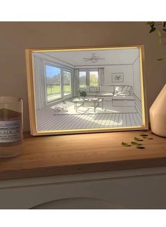 OPULENCE Led Art Painting Elegant Light Glow Wall Art Illuminated Painting Photo Shadow Frame Wall Bedroom Living Room Home Decor Photo Behind Picture  - Image 2