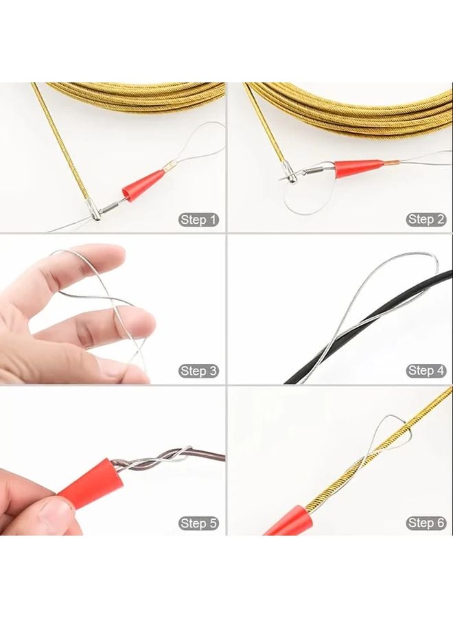 787.4 بوصة جهاز سحب كابل حائطي محمل بنابض عجلة مرنة عالية أداة توجيه الأسلاك - Image 4