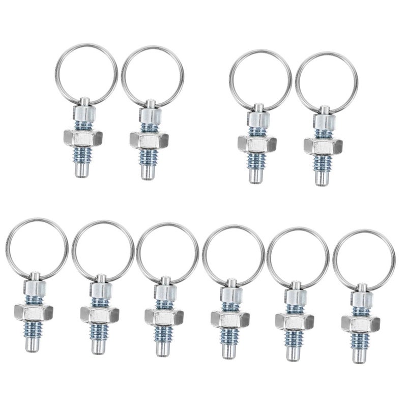Stainless Steel Spring Locking Latch Pin 2pcs Silver 3 30X1 70X0 90CM Jewelry Making - Image 2