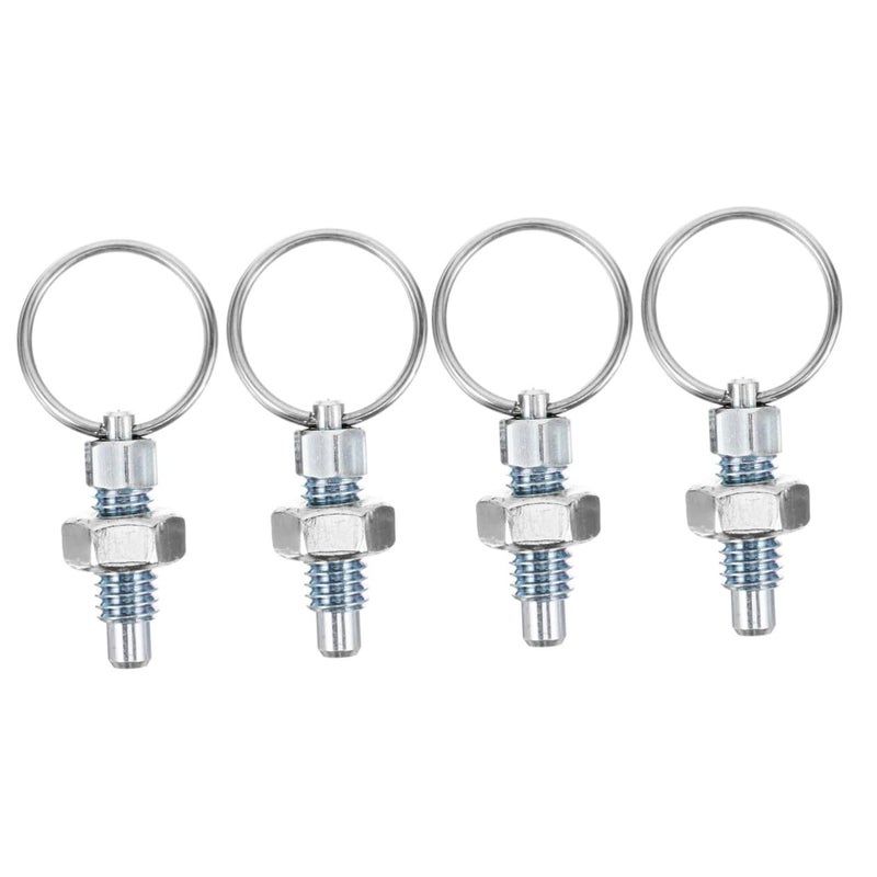 Stainless Steel Spring Locking Latch Pin 2pcs Silver 3 30X1 70X0 90CM Jewelry Making - Image 1