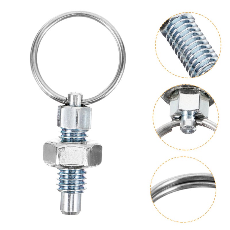 Stainless Steel Spring Locking Latch Pin 2pcs Silver 3 30X1 70X0 90CM Jewelry Making - Image 3