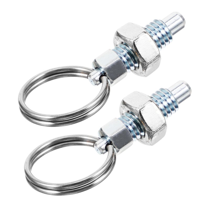 Stainless Steel Spring Locking Latch Pin 2pcs Silver 3 30X1 70X0 90CM Jewelry Making - Image 4